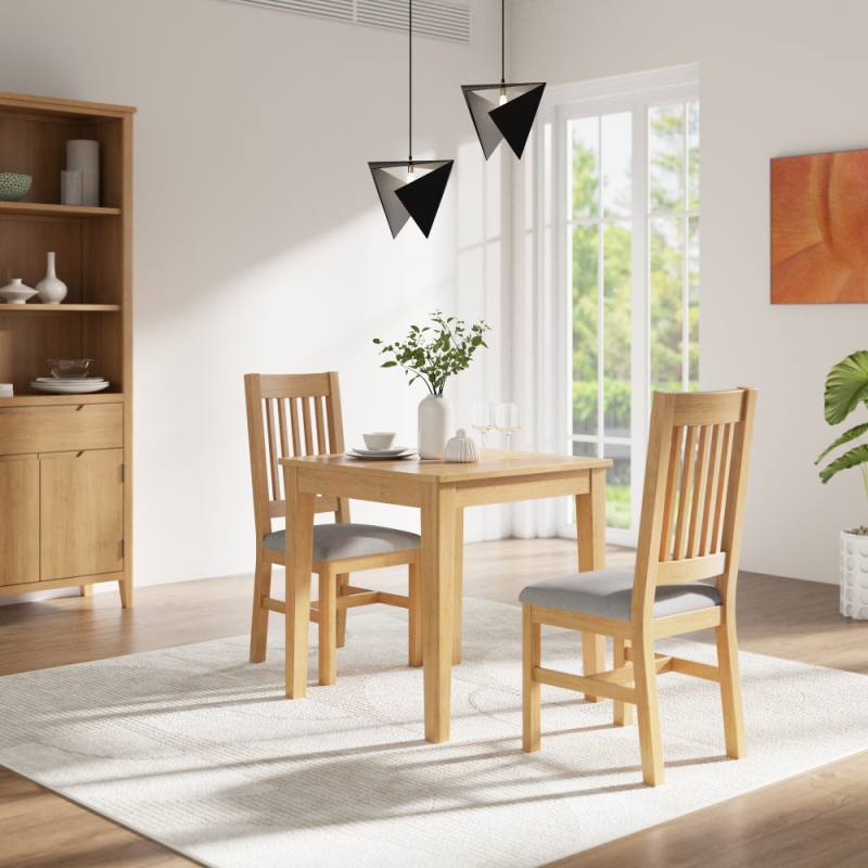 Enko Square Dining Table & 2 Chairs