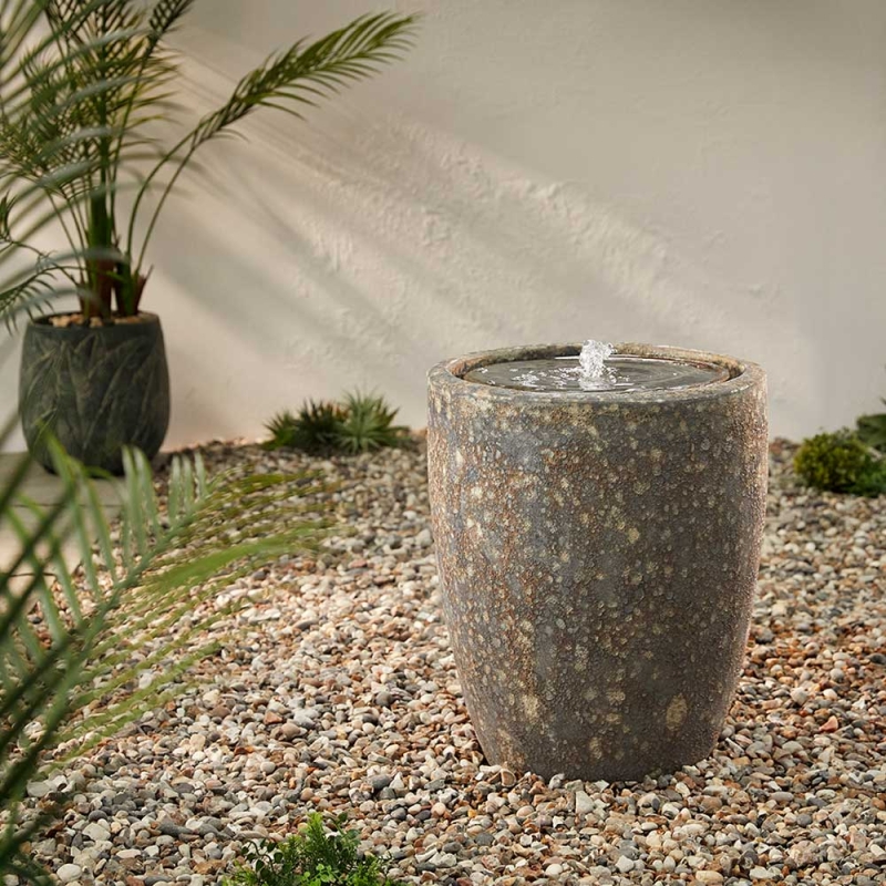 Camille Rustic Grey Water Feature
