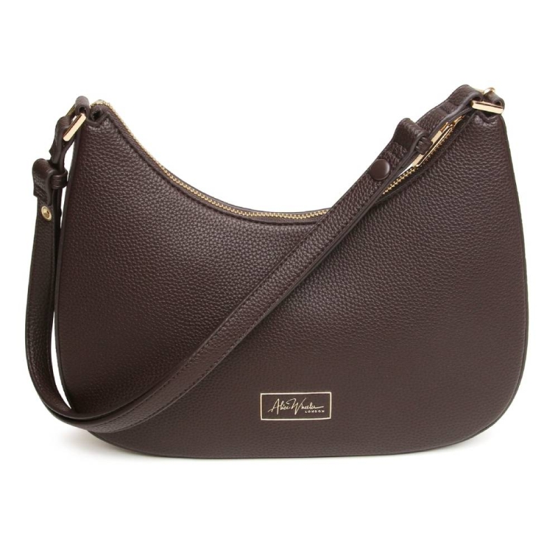 Alice Wheeler Chocolate Ascot Cross Body Bag