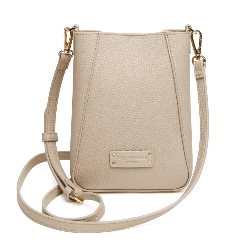 Alice Wheeler Stone Kensington Phone Cross Body Bag