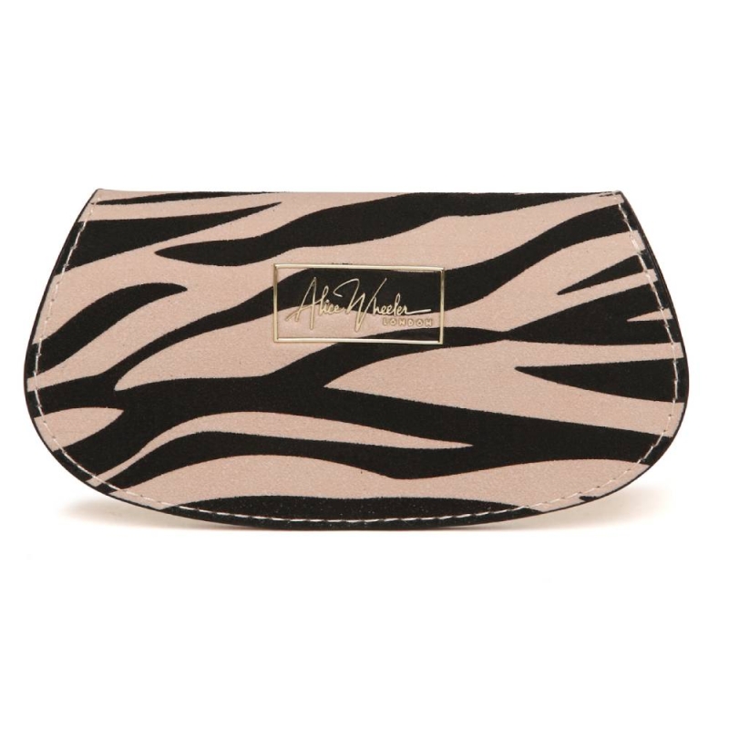 Alice Wheeler Zebra Round Compact Mirror