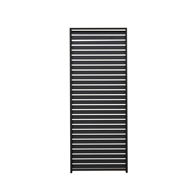 Helios 1.33m louvered aluminium side wall 