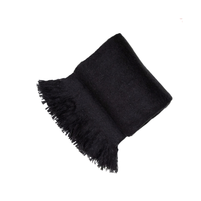 Serena Mohair Throw Black 130cm x 180cm