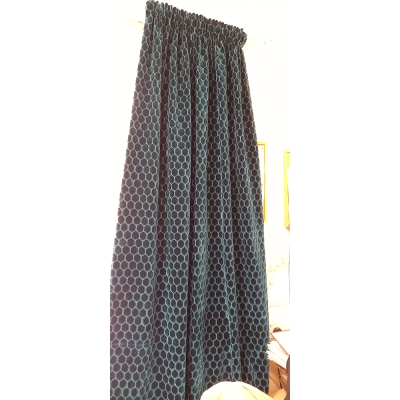 Prism Pencil Pleat Door Curtain Petrol (Bury St Edmunds)