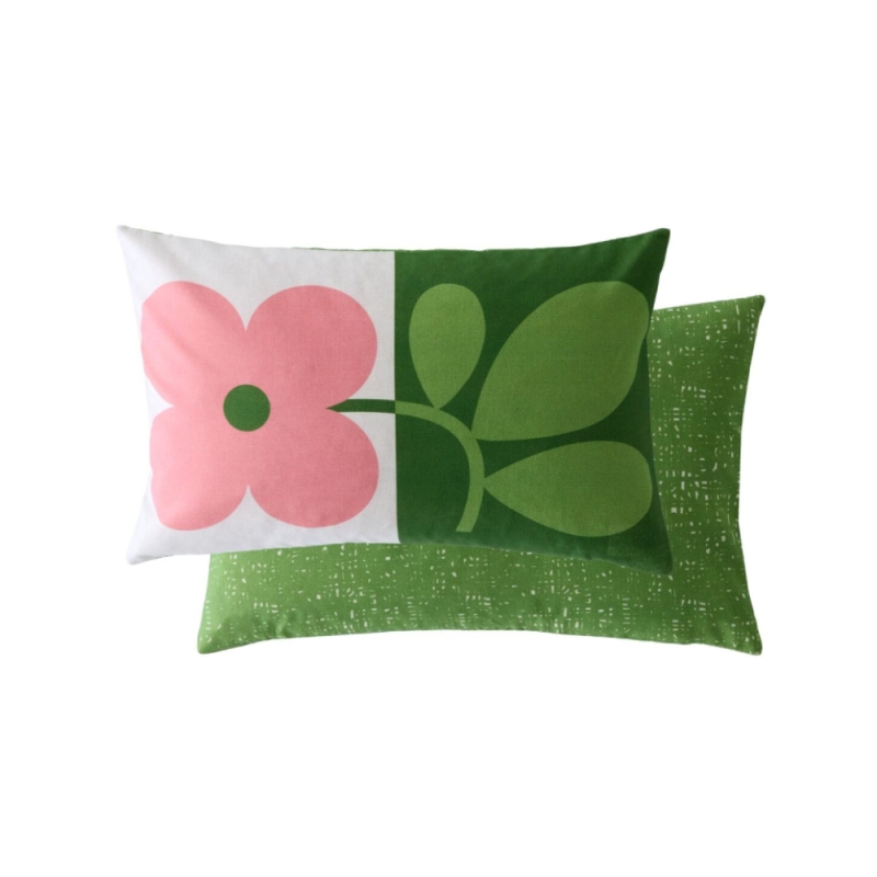 Orla Kiely Floret 45cm Cushion Bubblegum-Basil