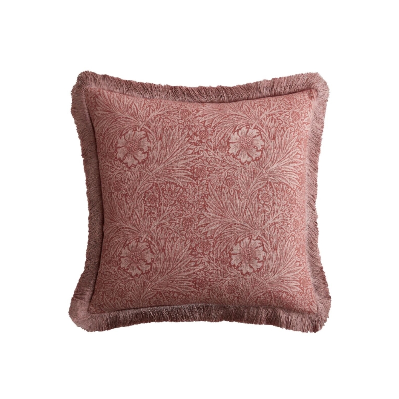 William Morris At Home Marigold 50cm Cushion Brick Pink