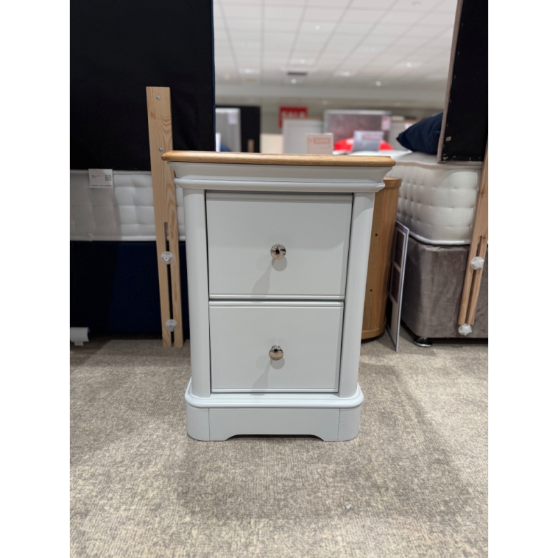 Lavenham 2 Drawer Bedside Oak Top (Bury St Edmunds)