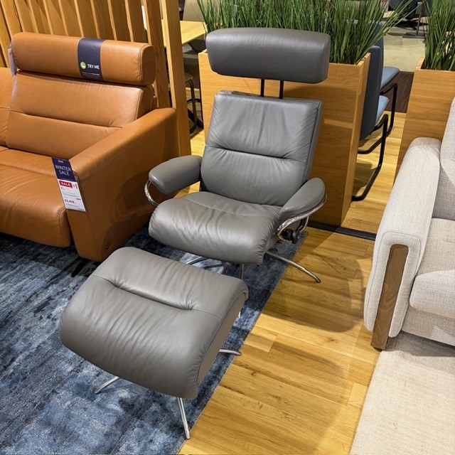 Stressless Tokyo Star Chair and Stool (Ipswich)