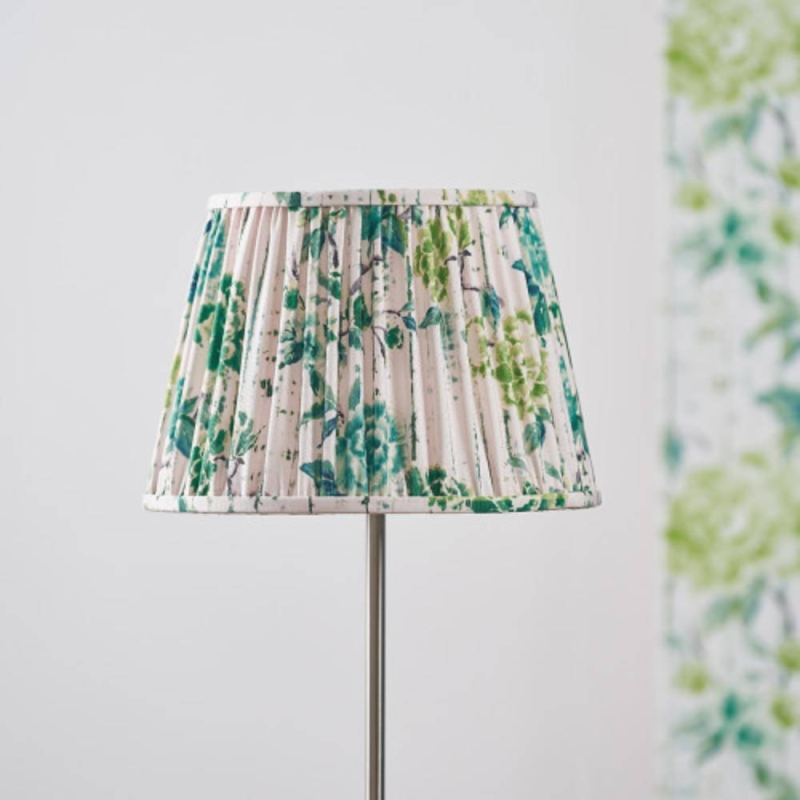 Kyoto flower 12" Pleated Shade Cobalt