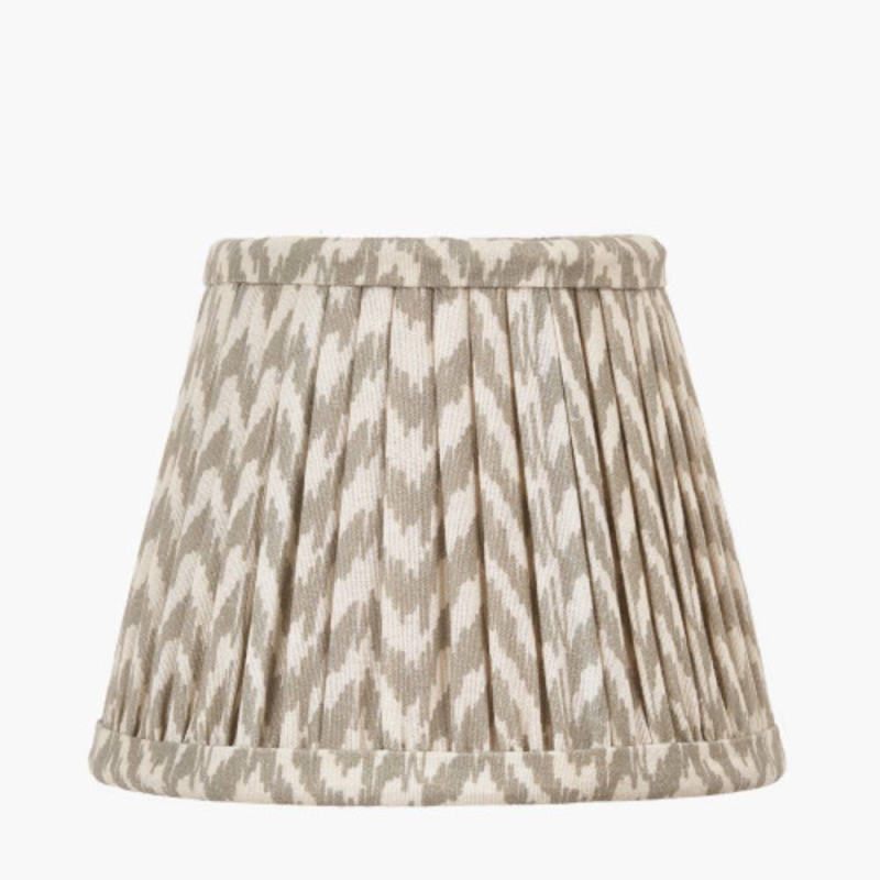 Vienna 16cm Taupe Chevron Mushroom Plt Shade