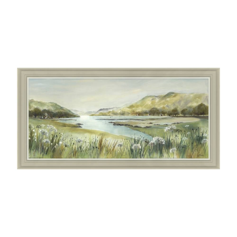 Pistachio Riverbank - Framed Print