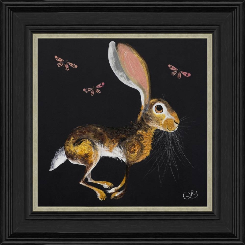 Bonnie and the Butterflies - Framed Print