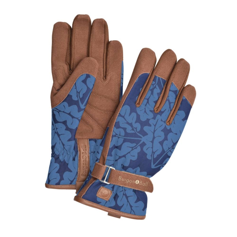 Burgon & Ball Glove Oak Leaf Navy Medium/Large