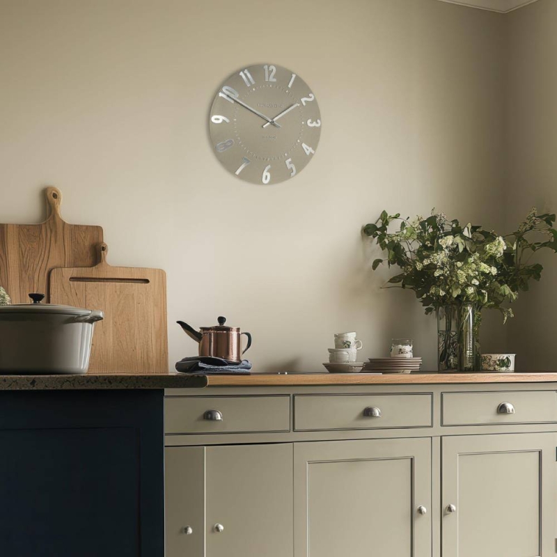 20" Mulberry Wall Clock Mocha