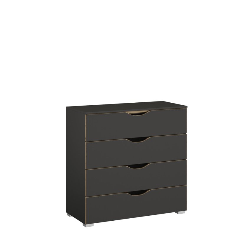 Lincoln 2 Drawer Bedside Graphite