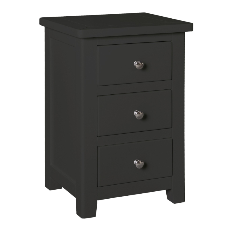 Hamilton 3 drawer bedside charcoal