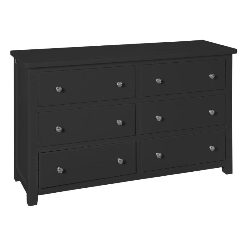 Hamilton 6 drawer wide chest charcoal