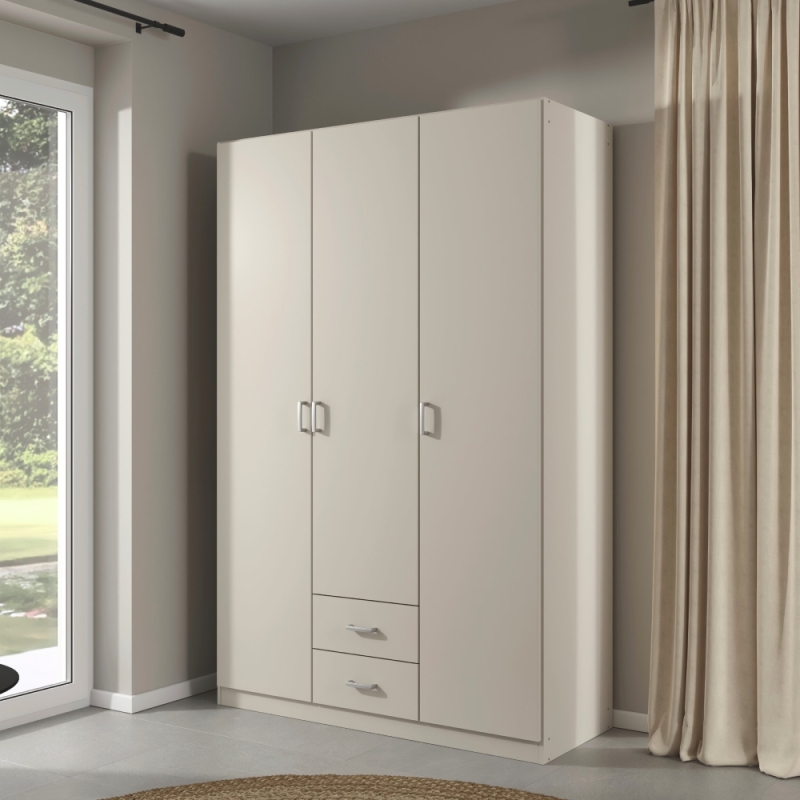 Genoa 4773 3 Door 2 Drawer Wardrobe AW470 Champagne