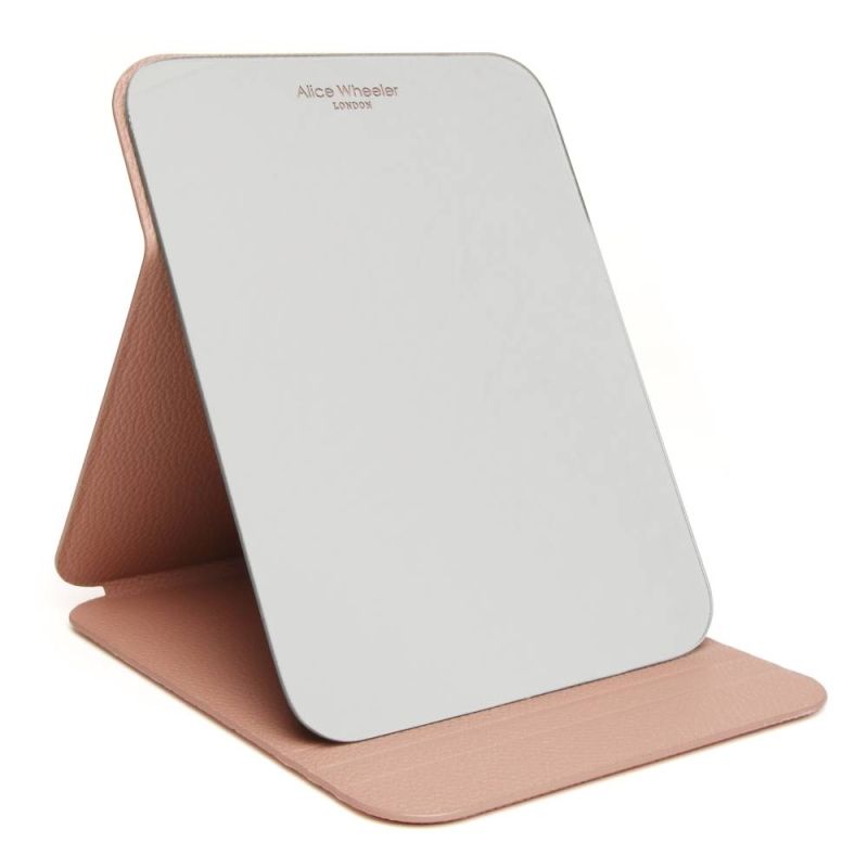 Alice Wheeler Pink Folding Travel Mirror