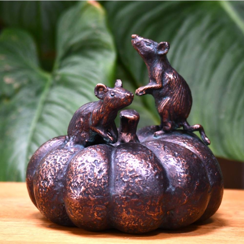 Mice On Pumpkin
