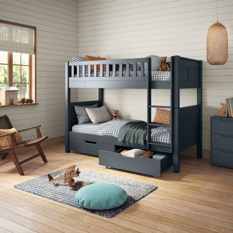 Stompa Arven Detachable Bunk Bed + Drawers Blue