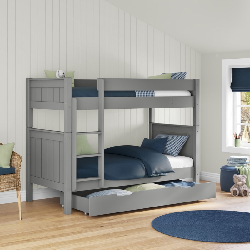 CGBNKT Classic bunk bed grey with trundle