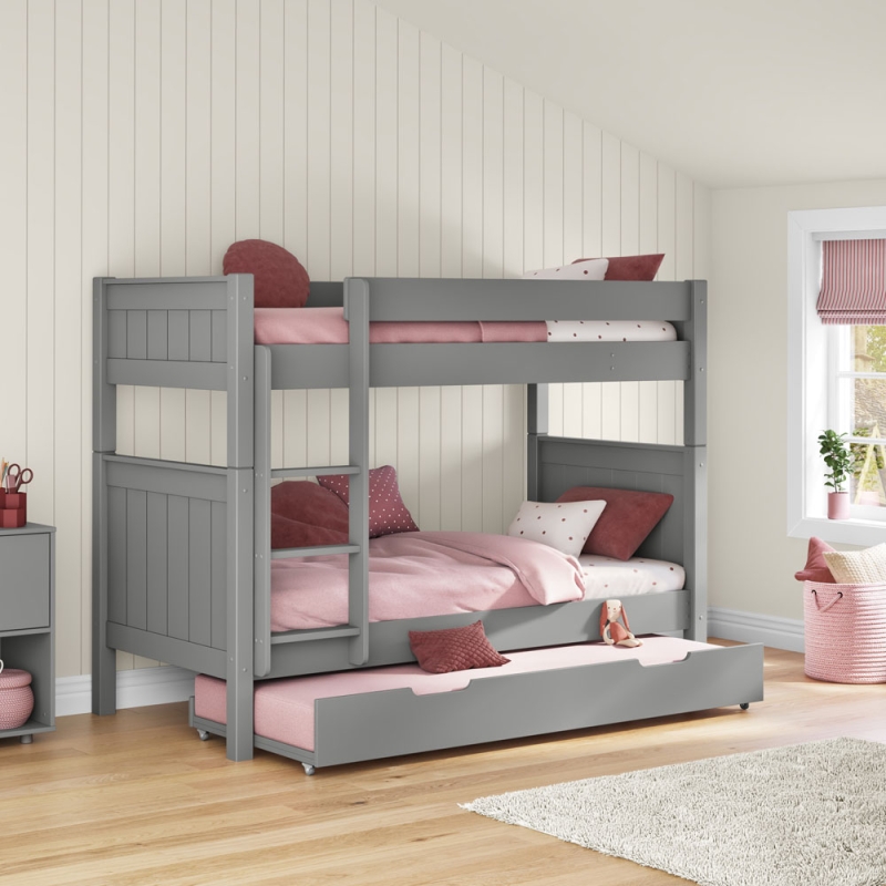 CGTBNK classic bunk bed with open trundle