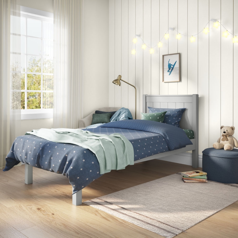 CGLES classic low end single bed grey
