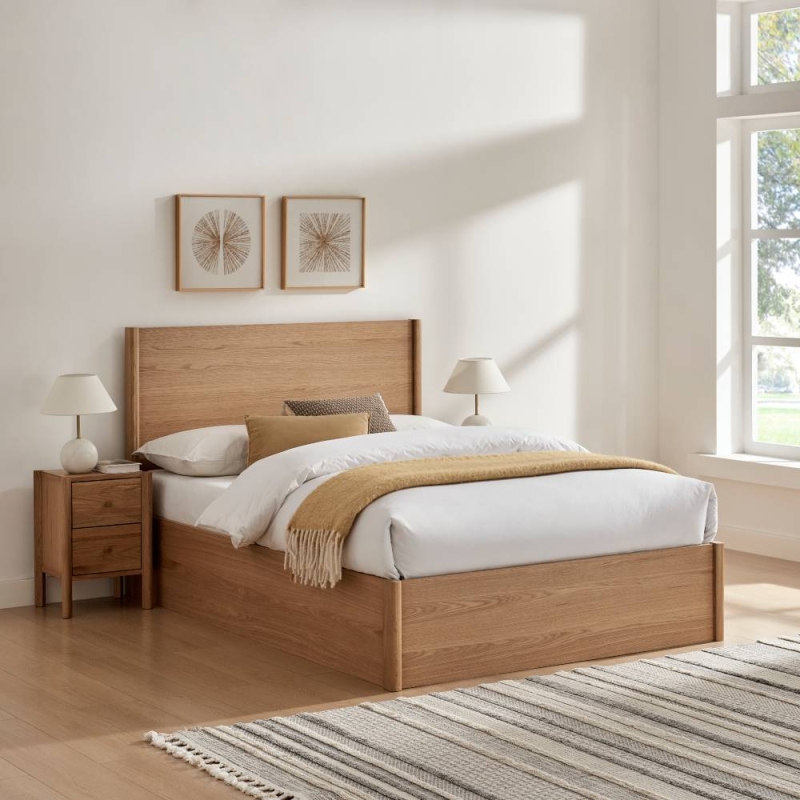 Jada Oak Ottoman Bed Frame 