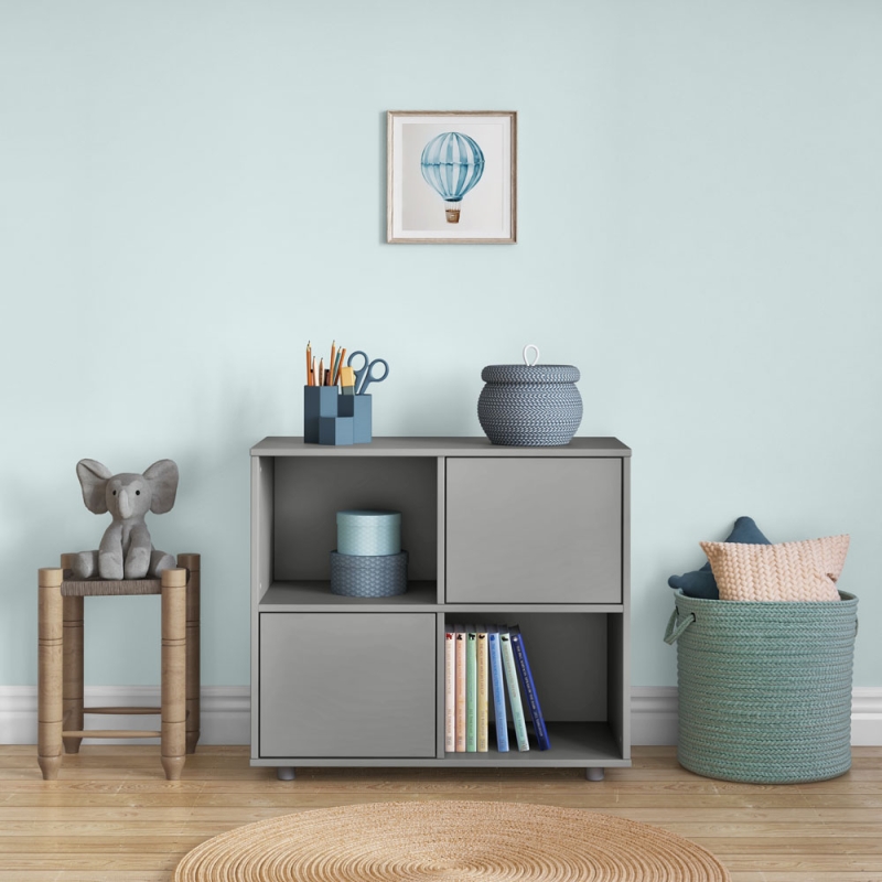 Cube Unit 2 Doors Grey