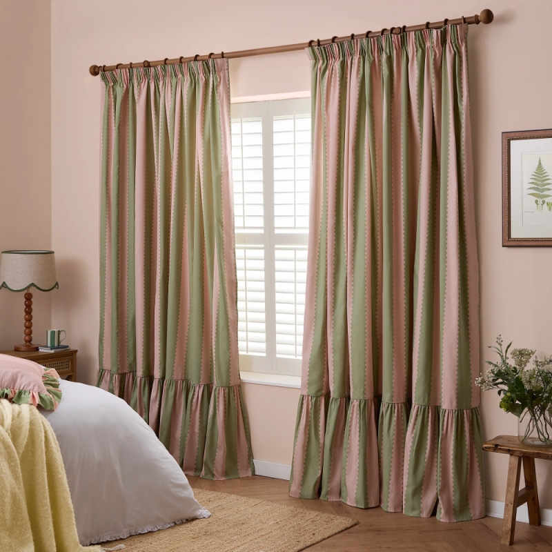 Birdie Stripe Pink Green Lifestyle