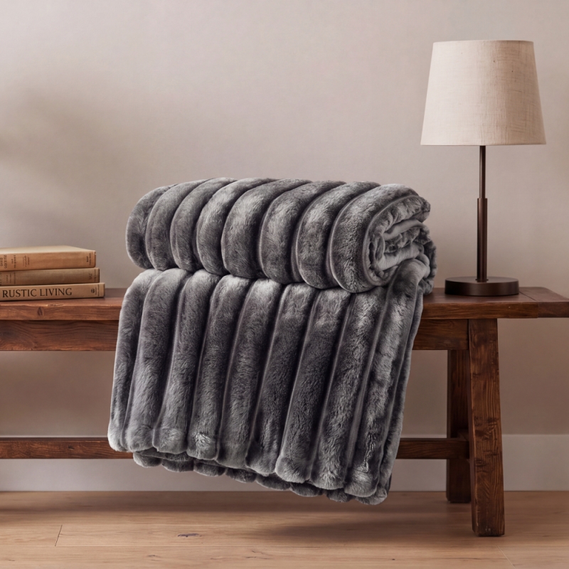 Alnwick Throw Dark Ash