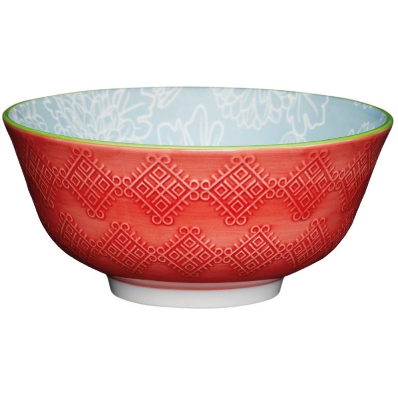 Grey Floral Bowl