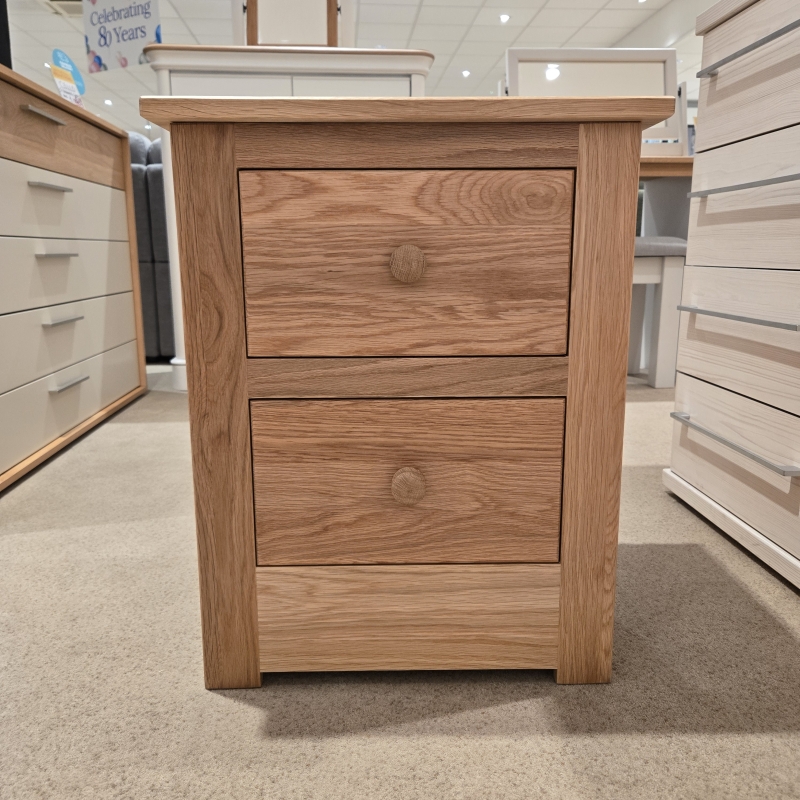 Oxford 2 Drawer Bedside (Ipswich)