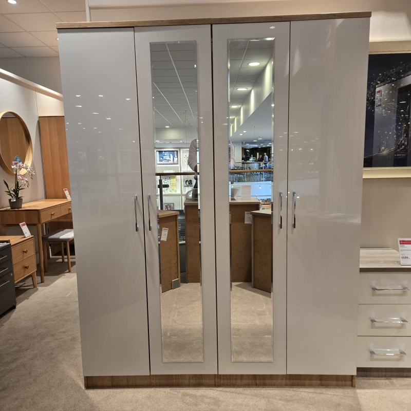 Charlton 4 Door Wardrobe (Ipswich)