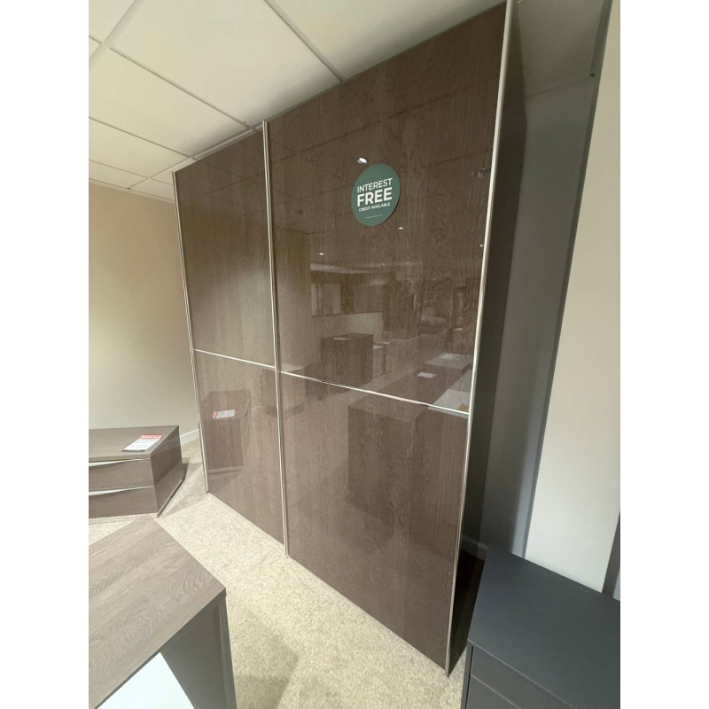 Havana Silver Birch 2 Door Sliding Wardrobe (Bury St Edmunds)