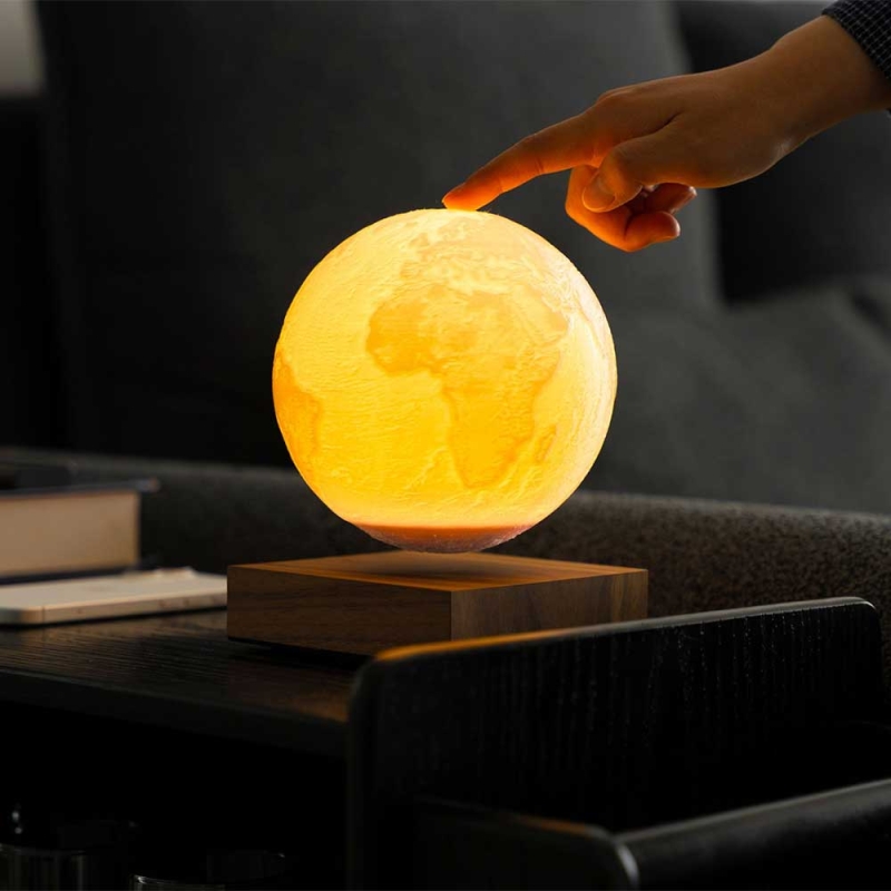 Smart Earth Lamp Natural Wood