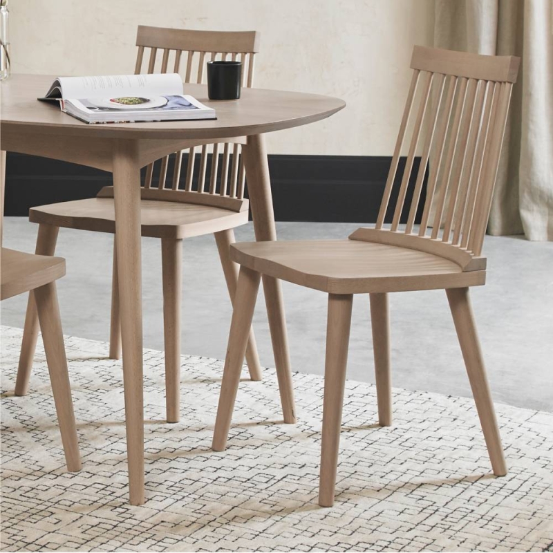 Darby Scandi Oak Spindle Dining Chair