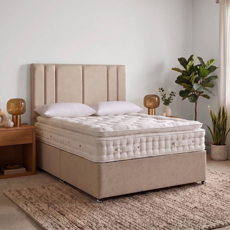 Eden Comfort 3000 Pillow Top Divan Set With Headboar