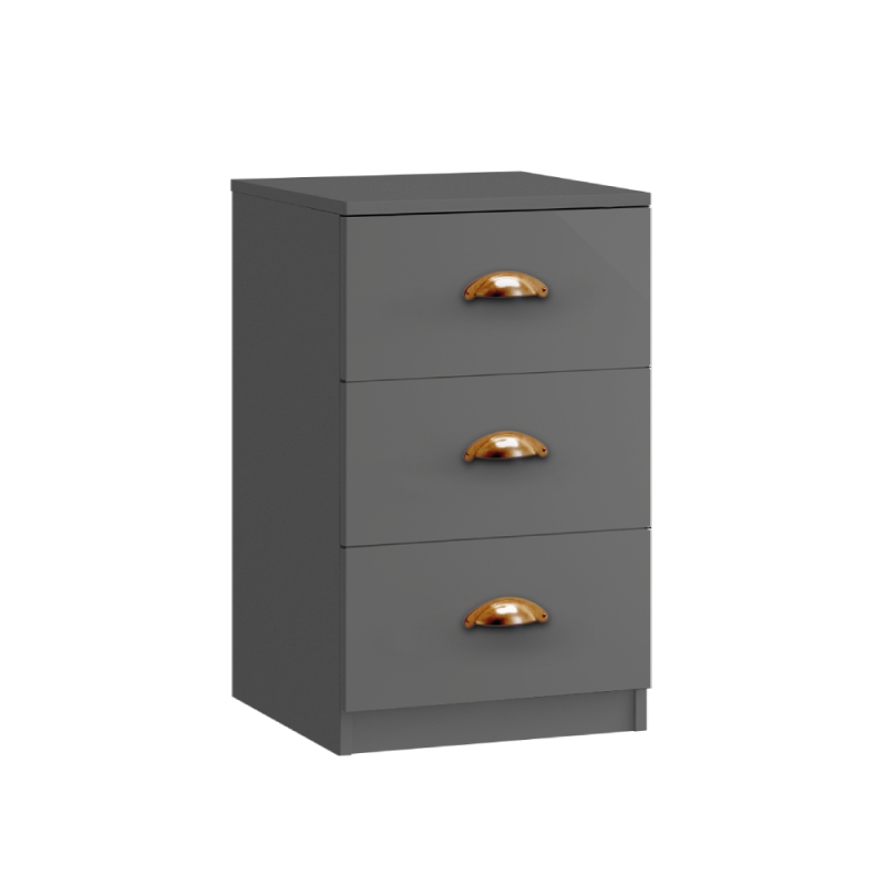 Como 3 Drawer Bedside