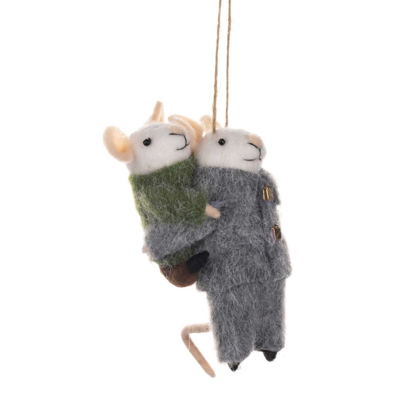 Piggy Back Mice Decoration