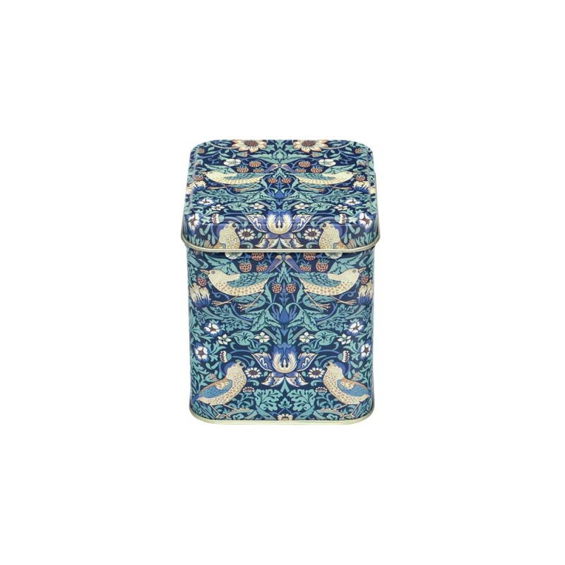 William Morris Arts & Crafts Strawberry Thief Square Tin