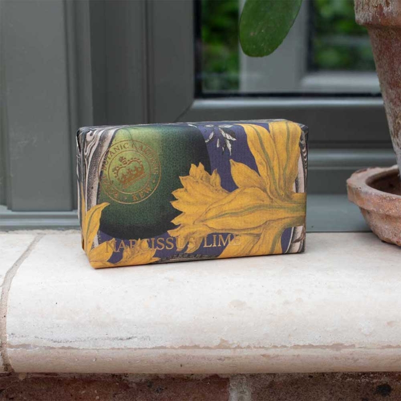 Kew Gardens Soap Bar Narcissus Lime 240g