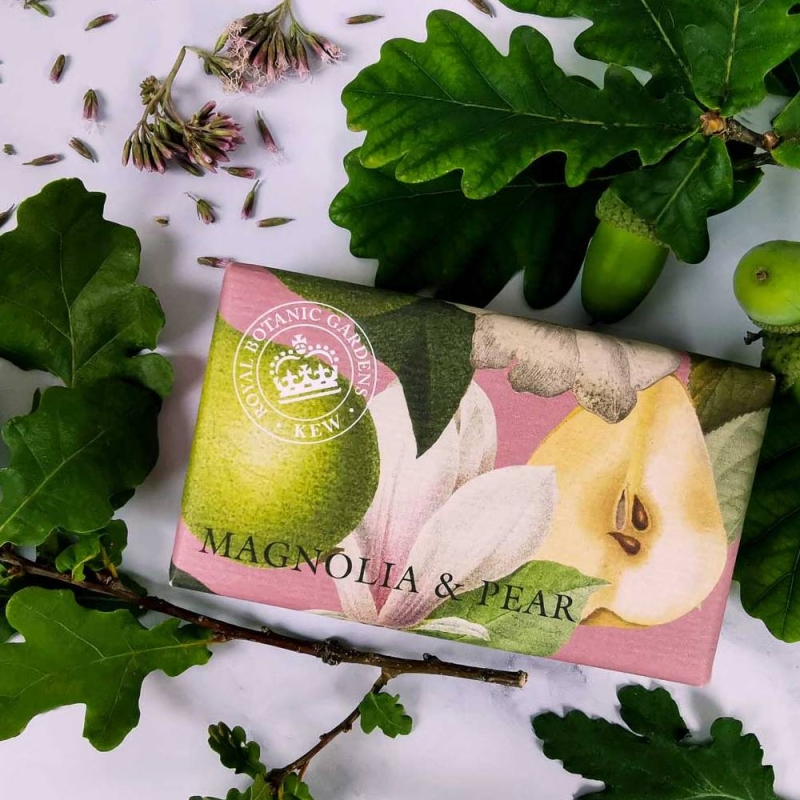 Kew Gardens Soap Bar Magnolia & Pear 240g