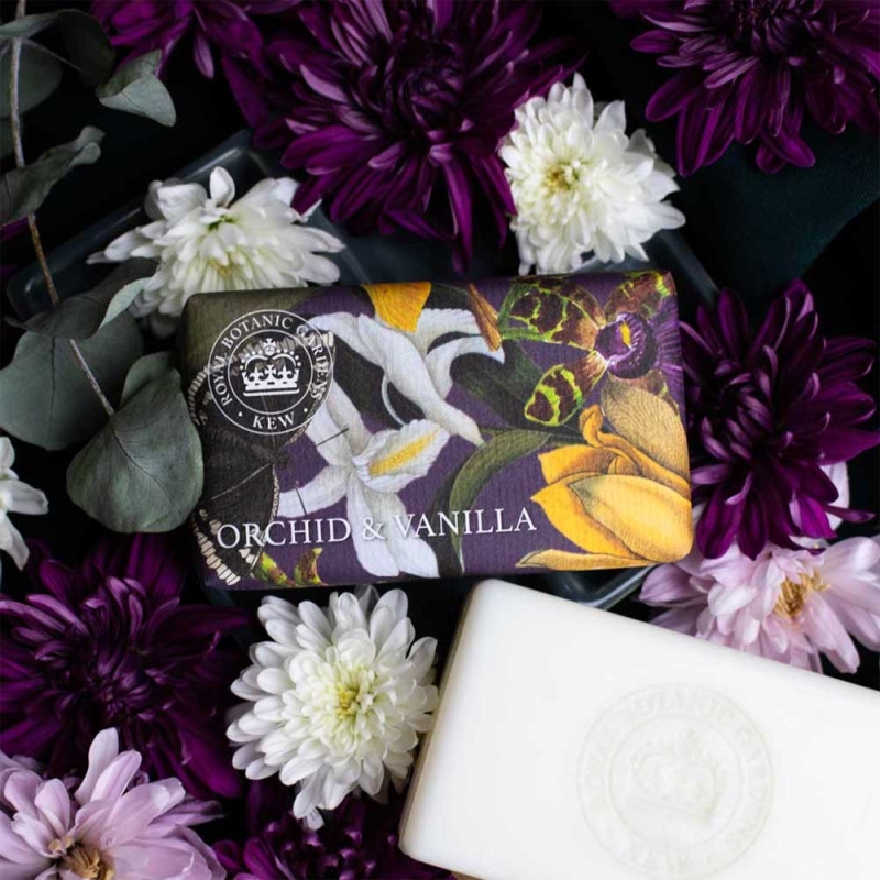 Kew Gardens Soap Bar Orchid & Vanilla 240g