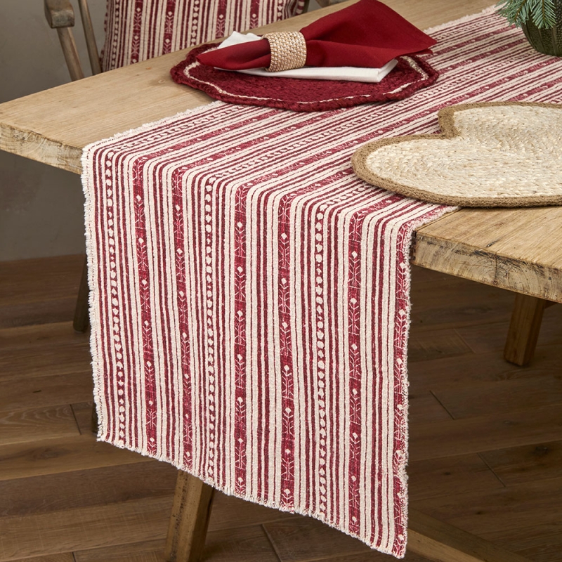 Stockholm Table Runner Red