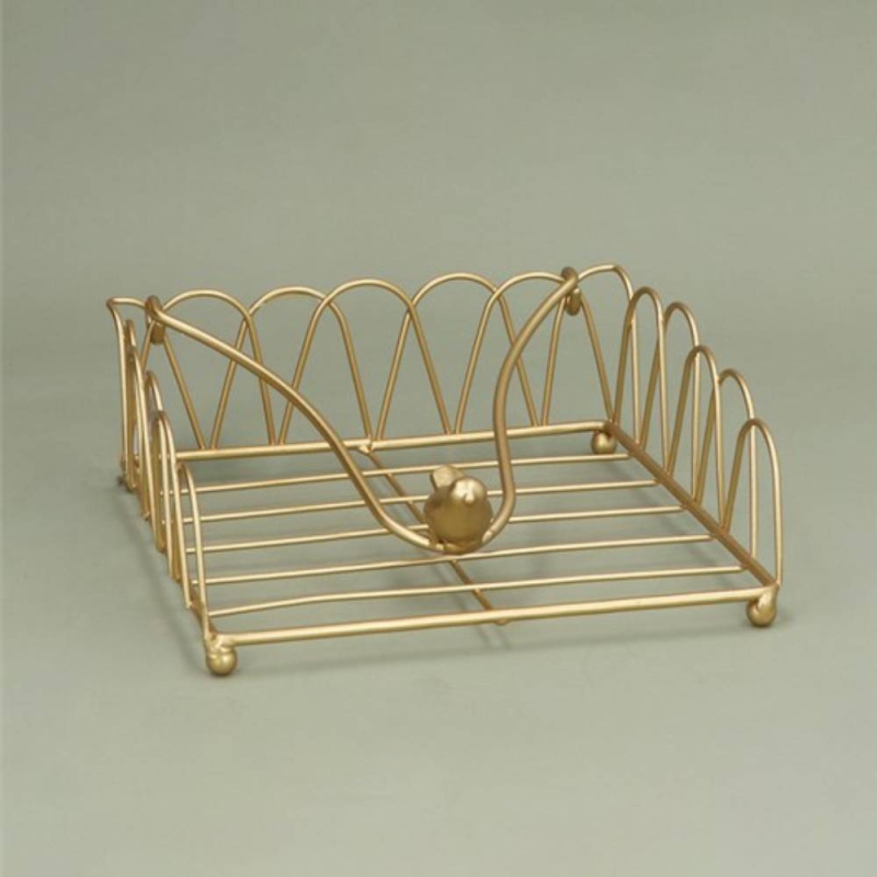 Gisela Graham Gold Wire Napkin Holder
