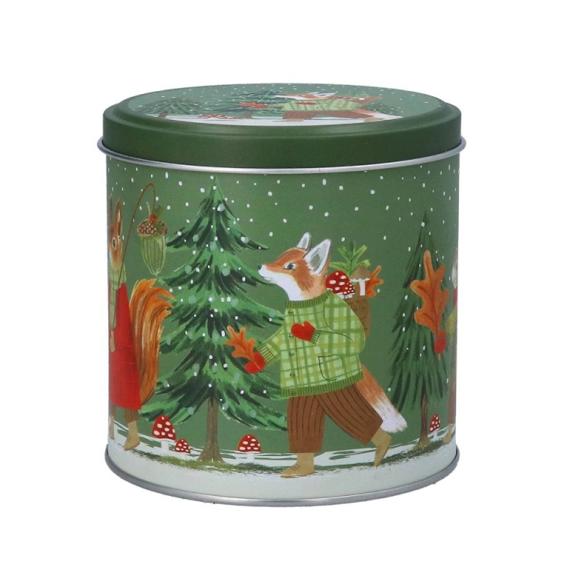 Gisela Graham Woodland Scene Chocolate Tin
