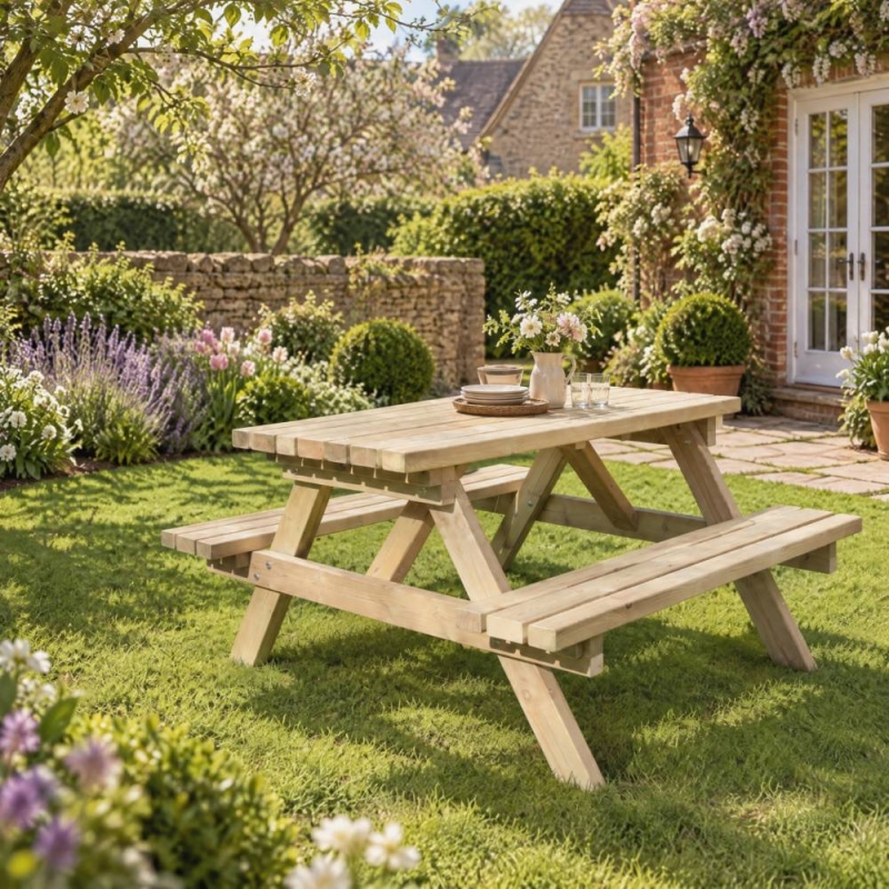 Suffolk Deluxe 8 Seater Picnic Table