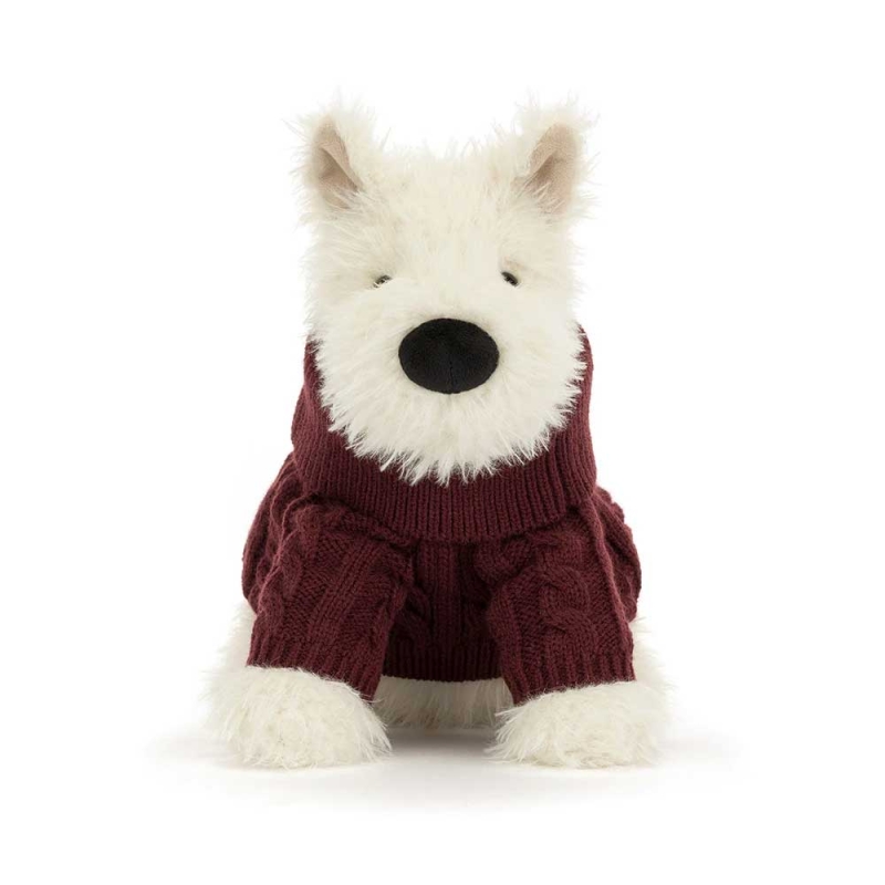 Jellycat Munro Scottie Dog Winter Jumper Outfit